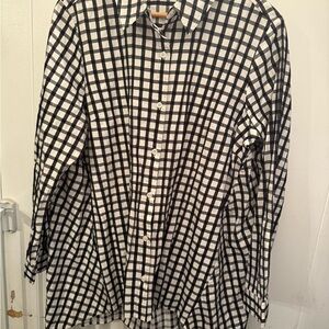 Zac & Rachel Monochrome Plaid Blouse